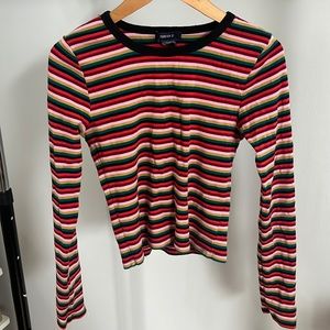 Forever 21 Striped Long Sleeve Shirt